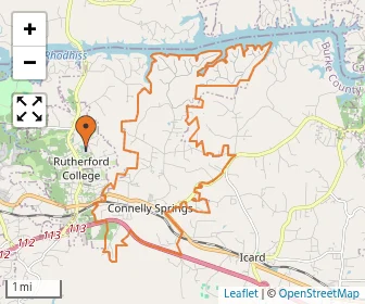 Area schools map